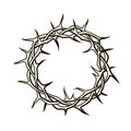 Jesus nails with thorn crown Royalty Free Stock Photo