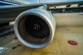 Image of jet engine of airplane Royalty Free Stock Photo