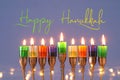 Image of jewish holiday Hanukkah background Royalty Free Stock Photo