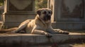 image of a Kangal breed dog lying generative AI