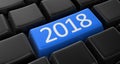 2018 key concept Royalty Free Stock Photo