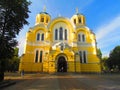 Vladimirsky Cathedral in Kiev on a sunny July day Royalty Free Stock Photo