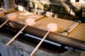 Image of a ladle of a shrine Royalty Free Stock Photo