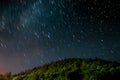 Image of landscape of moving stars Royalty Free Stock Photo