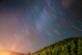 Image of landscape of moving stars Royalty Free Stock Photo