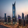 Large buildings with the latest technology are located in the capital, Riyadh, S...