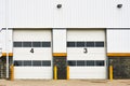 Large Industrial Bay Doors Royalty Free Stock Photo