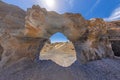 Image of Las Grietas washouts on the Canary Island of Lanzarote Royalty Free Stock Photo