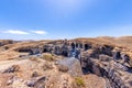 Image of Las Grietas washouts on the Canary Island of Lanzarote Royalty Free Stock Photo