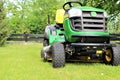 An image a of lawn mowing - blurry Royalty Free Stock Photo