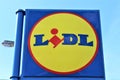 An image of a LIDL logo - Bielefeld/Germany - 09/16/2017