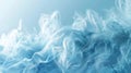 The image is a light blue, feathery, wispy, and soft-looking. It looks like a close-up of a fibrous material