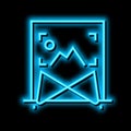 image lighting neon glow icon illustration