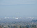 Aircraft waiting to land at London Heathrow Airport Royalty Free Stock Photo