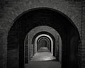 Image Of A Long Arched Passageway Royalty Free Stock Photo