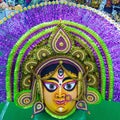 That is the image of lord durga face which is very attractive Royalty Free Stock Photo