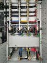 Image of low voltage switchboard copper connection compartment.