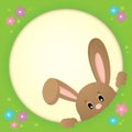 Image with lurking Easter bunny theme 3 Royalty Free Stock Photo