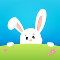Image with lurking Easter bunny theme 2 Royalty Free Stock Photo