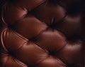 Luxurious Brown-tone leather texture furniture Royalty Free Stock Photo