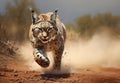 Image of a lynx bobcat. Wildlife Animals. Illustration, Generative AI
