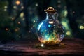 Magic potion bottle magical fairytale world