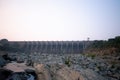 Image of maithon dam used to produce electricity Royalty Free Stock Photo