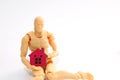 man dummy and a house Royalty Free Stock Photo