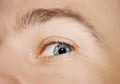 Image of man`s blue eye Royalty Free Stock Photo