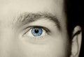 Image of man`s blue eye Royalty Free Stock Photo