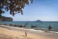 Man walking on the beach