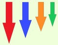 This is the image of many arrow in which many color have been used