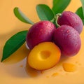 Image Marian plum allure resembles plum, tastes like mango on yellow