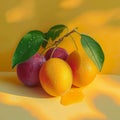 Image Marian plum allure resembles plum, tastes like mango on yellow