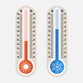 Image of meteorological thermometers, measurement of heat and co