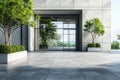 Image of a modern office building entrance with clear pixelation Royalty Free Stock Photo