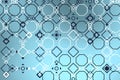 Blue tech Arabic background over light blue Royalty Free Stock Photo