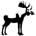 Moose antler silhouette eps crafteroks