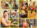 Image mosaic of fitness club