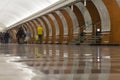 The image of Moscow subway station Royalty Free Stock Photo