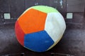 A multicolor playing cloth ball