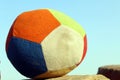 A multicolor playing cloth ball