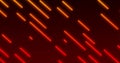 Image of multiple glowing red diagonal lines moving on seamless loop