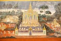 Image of a mural paint in Khmer Royal Palace.