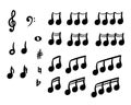 Music Notes EPS vector file Royalty Free Stock Photo