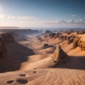 Mystic Landscape near Salalah in Oman made with Generative AI