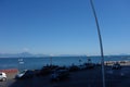 View on Vesuvius mount in Naples town