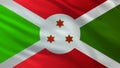 image of the national flag of Burundi.