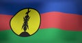 Image of national flag of new caledonia waving