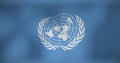 Image of national flag of unicef waving Royalty Free Stock Photo